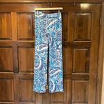 Lilly Pulitzer Women’s Size Small Georgia May Palazzo White Midnight Blue Pants Photo 1