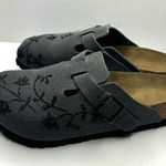 Birkenstock Papillio Grey Boston Wool Clogs Photo 3