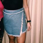 SheIn Wrap Denim Skirt Photo 0