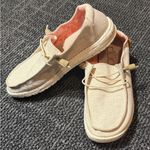 Hey Dude  Wendy Chambray Women's Casual Shoes, White Nut, 9 Photo 1