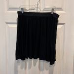 Elle Women Black Zipper Front Skirt Size L Rayon Spandex Grunge Goth Whimsigoth Photo 2