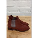 Toms Burgendy Ankle Booties Chelsea Booties Burgundy - Size W9 Photo 2