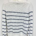 J.Crew Striped Crewneck Beach Sweater Long Sleeve White Navy Coastal XXS NWT Photo 9