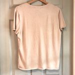 Evan Picone  Cream Cable Knit Rayon Nylon XL Scoop Neck Short Sleeve Sweater Top Photo 2