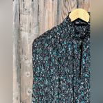 ZARA  Women’s Blouse Ditsy Floral Pleated Chiffon Prairie Cottage Photo 3