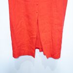 Antonio Melani New  Chili Red Marcie Bodycon Linen Blend Midi Dress Size 10 Photo 6