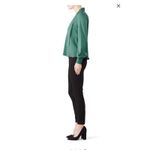 Becken Emerald Tie Neck Peplum Blouse Green Size 0 Photo 2