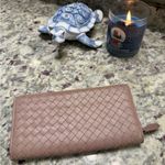 Bottega Veneta  Mauve Woven Wallet 100% Authentic Photo 11
