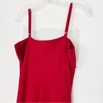 Anthropologie Hutch for Bow Front Slip MIDI Dress Cherry Red Size Medium Photo 5