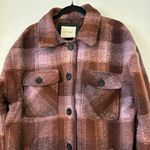 Lucky Brand Plaid Brush Fleece Shacket Coat Size XL NWT Photo 3