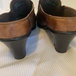 Bass Bertie Brown Leather Open Back Clogs Women’s Size 8 Slip Photo 3