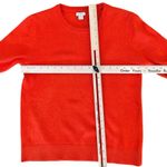 J.Crew Orange Tangerine Wool Blend Crew Neck Flared Cuff Sleeve Sweater Size S Photo 4