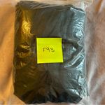 NWOT black one shoulder satin prom dress size 18W lace up back flared skirt slit Photo 6