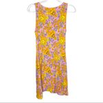 Agnes & Dora  Spring Midi Pink Yellow Fisher Dress Medium Photo 5
