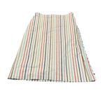 Madewell button slit midi skirt in flecked rainbow stripe Photo 1