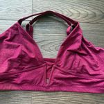 NWT Auden Burgundy Gold‎ Glitter V Neck Bralette XL 38DD Photo 0
