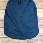 Design History  Long Sleeve Pullover Sweater Vintage Denim Heather Photo 1