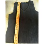 Marled Tank V Neck Black Shirt Size small NWoT knit‎ style top vest ribbed Photo 3