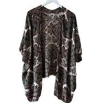 Angie Bohemian Open Front Wrap Floral Paisley Beach Drape Arm Holes Sz S #2410 Photo 0