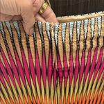 Multicolor Striped Women's Dress Red Size M Photo 3