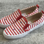 Sperry  x Jaws Shoes Womens 6 Crest Vibe Red White Striped Slip On Sneakers Photo 0
