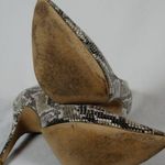 PERUGIA Women's Snake Skin Print High Heel Shoes Size US 7 Black Photo 4