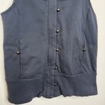 Wet Seal Y2K  Hooded Vest Jacket Juniors Medium Cotton Grayish Photo 2