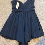 Francesca's Romper Blue Navy Photo 1