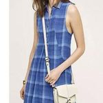 Anthropologie Isabella Sinclair Small Brien Shirtdress Sleeveless Dress Blue Photo 0