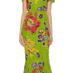 💕RHODE💕 Lulani Midi Dress ~ Green Lanai Floral Print 8 NWT Photo 0