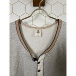 We The Free Light Grey Henley Tunic Sweatshirt Top - Size - Medium Photo 3