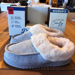 Dearfoams  womens memory foam slip on cozy house shoes slippers gray M(7-8) Photo 0