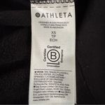 Athleta  Coaster Luxe Recover Sweatshirt Black Size XS Crew Neck Relaxed Cozy Photo 6