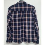 Mavi Jeans Mavi Womens Stud Button Front Shirt Size S Blue Orange Pink Plaid Long Sleeve Photo 3
