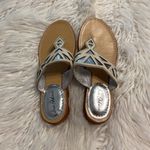 Sam Edelman Sandals size 9.5 excellent condition see pictures color silver/cream Photo 11
