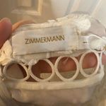 Zimmermann Winsome Cinch Vine Lace Mini Dress White Size Small NEW Photo 6