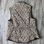 Croft & Barrow  Women's L Full Zip Leopard Cheetah Animal Print Quilted Vest #132 Photo 8
