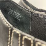 Clarks  leather slip-on ankle black booties women’s Size 7 1/2M Photo 9