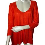 Kerisma  brand Orange Sweetheart neck 3/4 Sleeve Tunic Top Photo 7