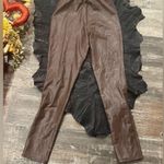 Haute Monde Brown Leather Leggings Pants
Sz Large Photo 2