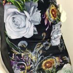 Clover Canyon Baroque Rose Velvet and Genuine Leather Dress Photo 14