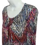 Rafaella Artistic Expression Long Sleeve Abstract Print Top Size Small NWT Photo 4