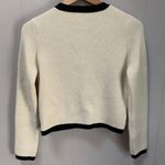 ZARA GOLDEN BUTTON KNIT CARDIGAN SWEATER BLACK WHITE MEDIUM Photo 2