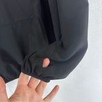 4U Athletic Long Sleeve 1/2 Zip Thin Hooded Jacket Women’s M Black Size M Photo 5