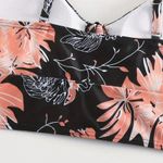 Floral Drawstring Bra Centre Bikini Sets High Waist Short Two Piece Swimsuit Size M Photo 6