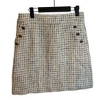 J.Crew BLUE IVORY TWEED SKIRT Photo 0