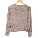 Lulus Lulu’s Sweet Spot Taupe Cheetah Print Long Sleeve Button-Up Top Size Small Photo 3