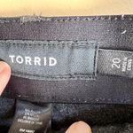 Torrid Womens Black Heavy Trouser Pull On Pant Pockets Size 20 Office Career Photo 2