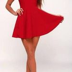 Cotton On fit and flare red dress Photo 1