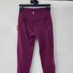 Free People  Movement High-Rise Ankle Solid Plie All Day Legging Purple Acai XS Photo 3